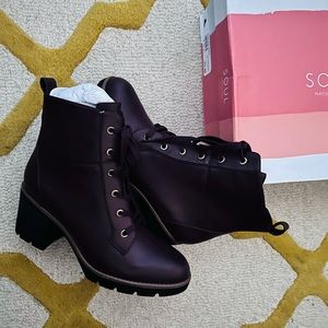 New! Burgundy Soul Naturalizer Leather Ankle Boots!